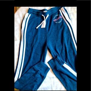 Hollister Joggers with Pockets Navy Blue Size XS